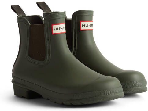 Hunter Boots Women's Original Chelsea Rubberlaarzen olijfgroen