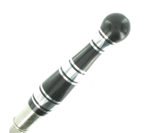 Nontron Virole n° 25 - Boule - Manche en Ebène et aluminium Couteaux de Poche par Nontron