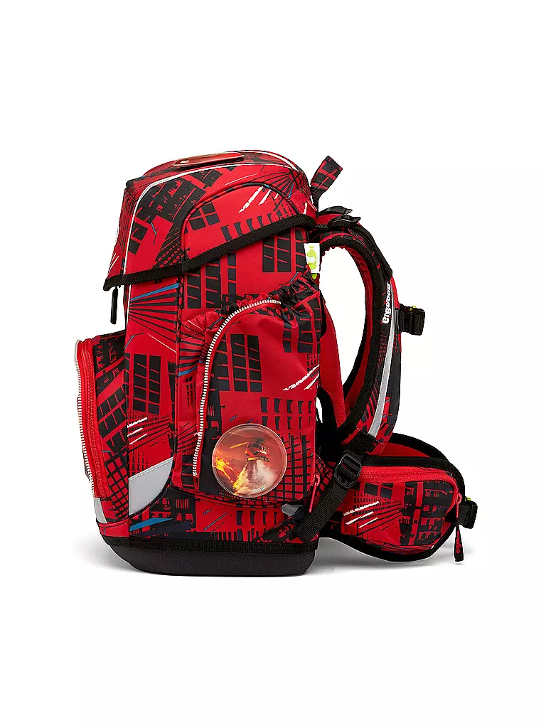 ERGOBAG Schultaschen Set 5tlg CUBO -  AlarmBäreitschaft  rot
