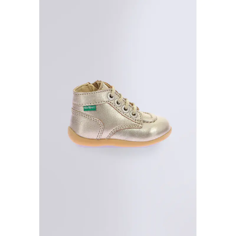 Bonzip Beige champagne BOTTILLONS Cuir Fille