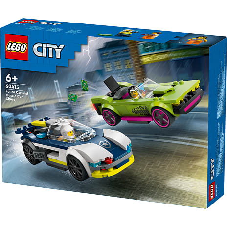 LEGO City Biljagt med politi og muskelbil 60415