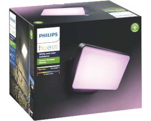 Philips Hue LED-schijnwerper Discover White & Color Ambiance 2300 lm Zwart - Compatibel met SMART HOME van Hornbach