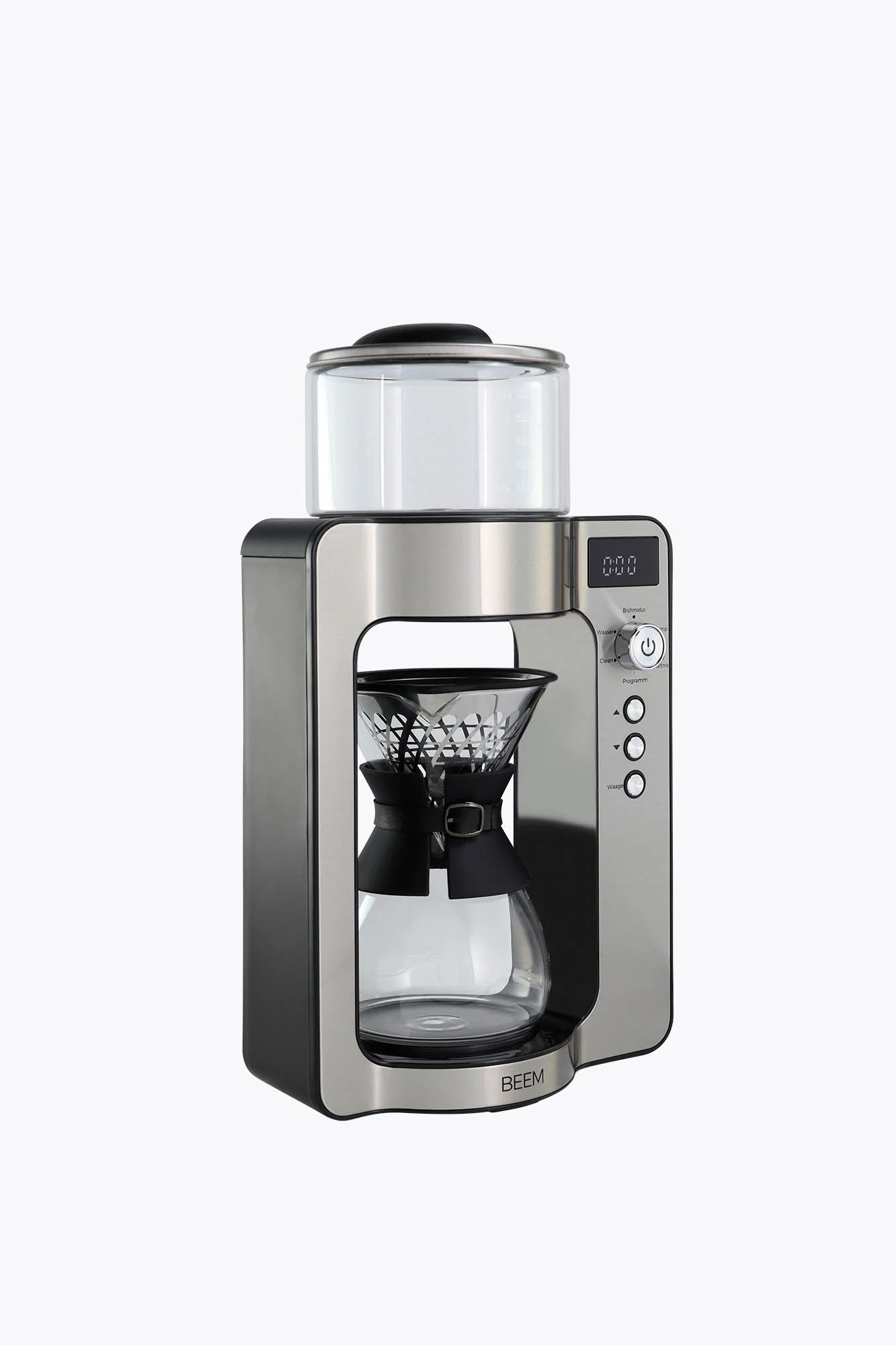 BEEM Kaffeemaschine Pour Over mit Kaffeewaage 1500W Edelstahl/schwarz