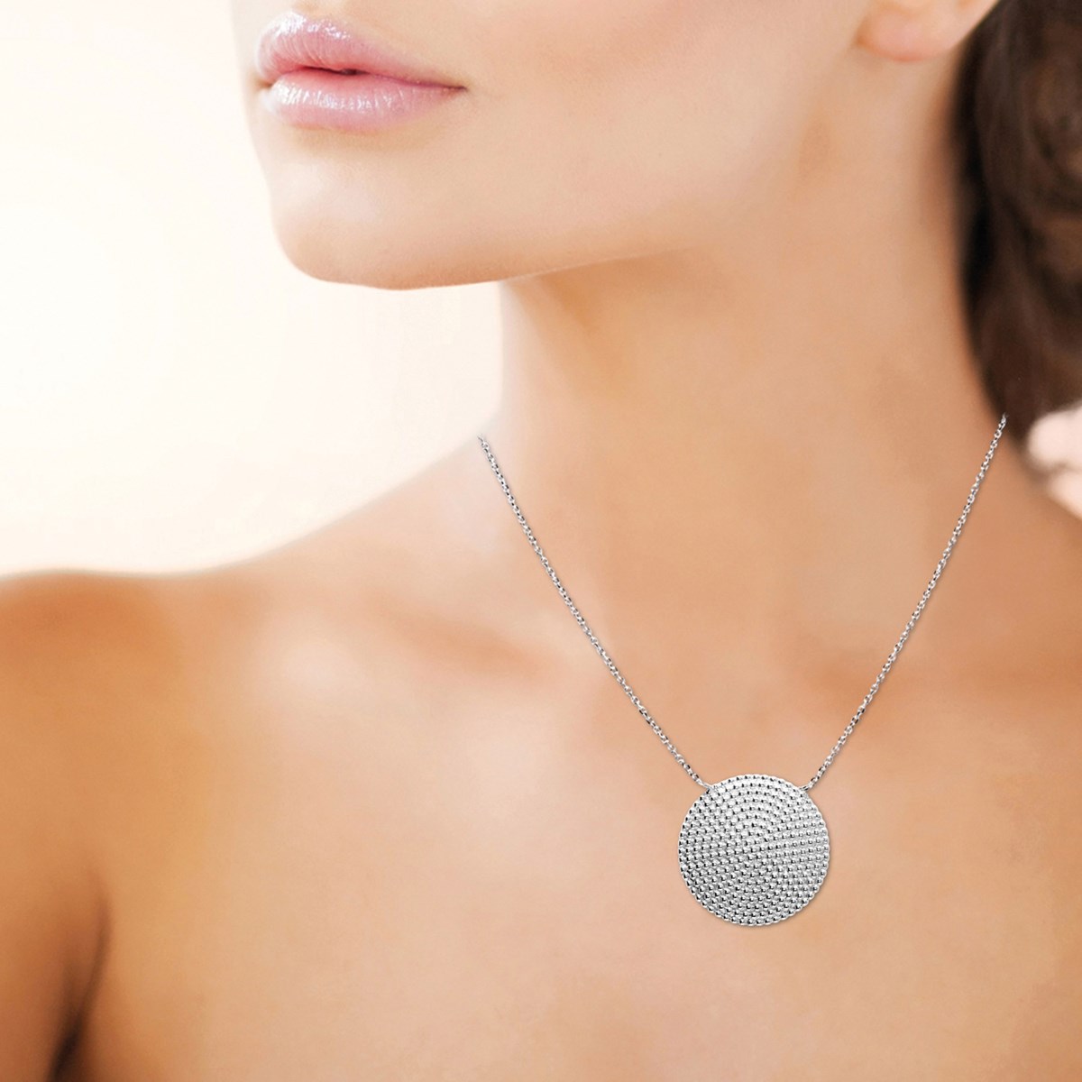 Collier Brillaxis argent rhodié