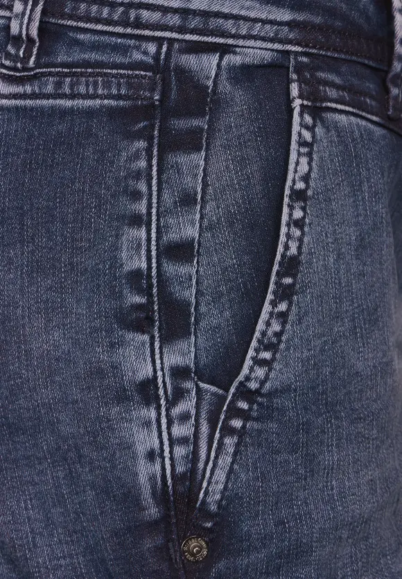 Casual Fit Jeans - indigo lilac overdyed