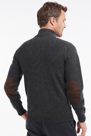 Barbour Zip Vest Lamswol Patch Antraciet MKN0731-CH51 kopen