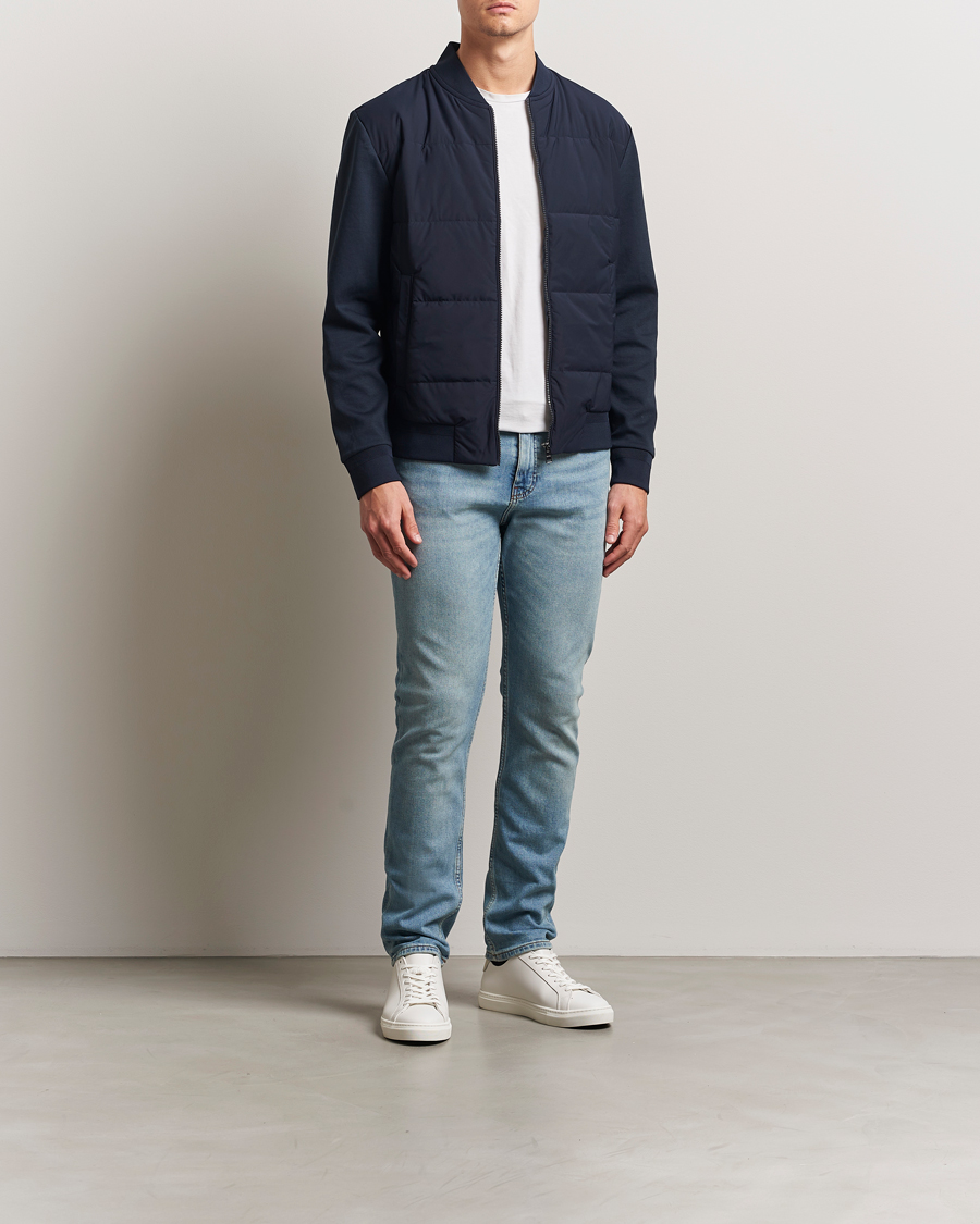 BOSS BLACK Skiles Hybrid Jacket Dark Blue