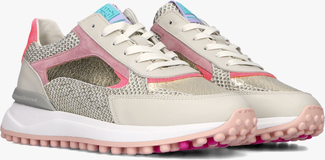 FLORIS VAN BOMMEL gouden floris van bommel lage sneakers sfw-10099 met