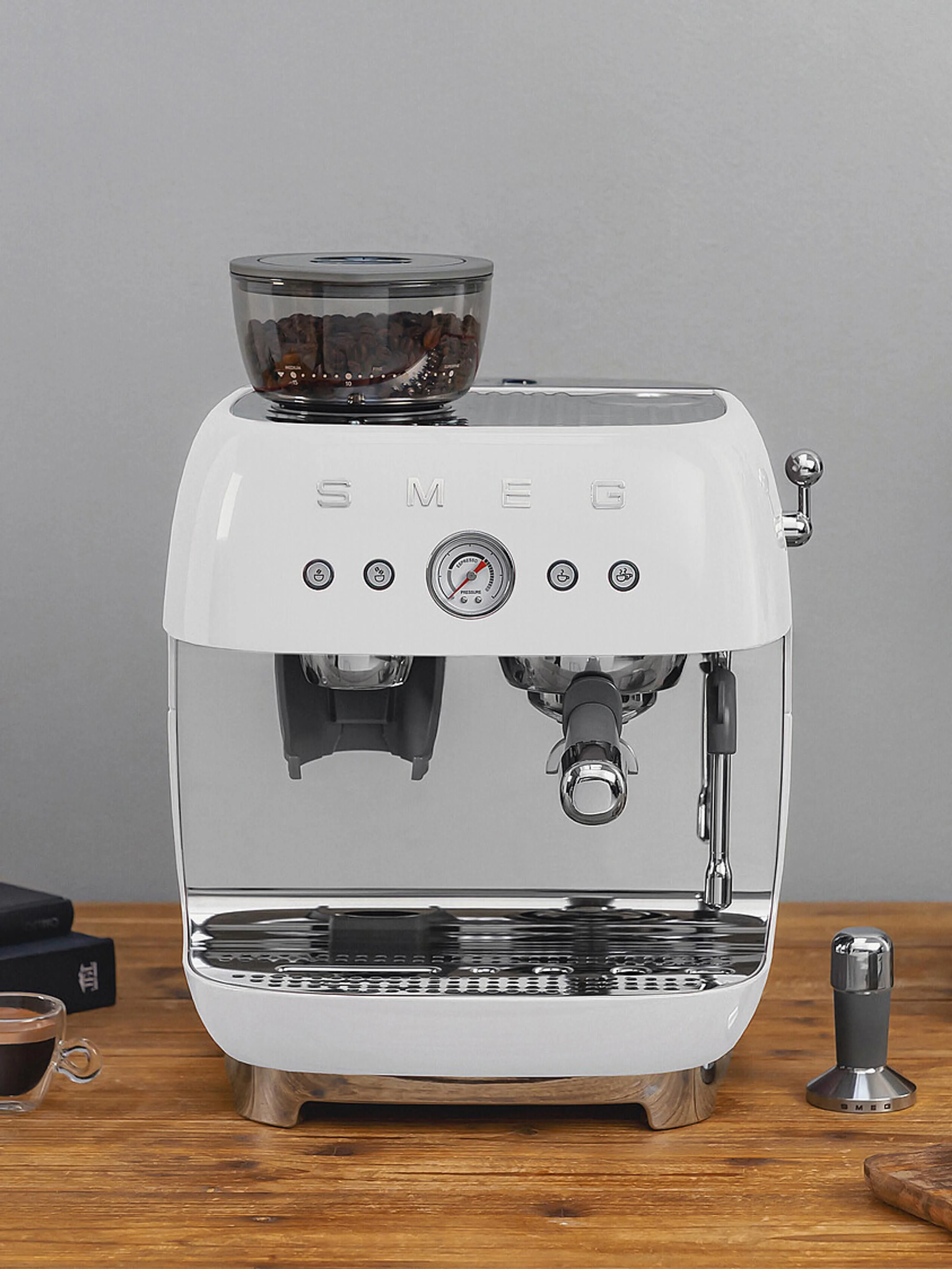 Koffiezetapparaat 50's Style met filterhouder