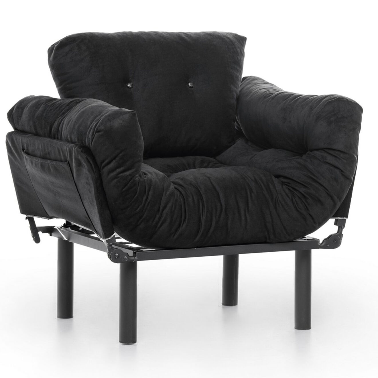Atelier del Sofa Fauteuil Nitta noir - 128x35x65 cm