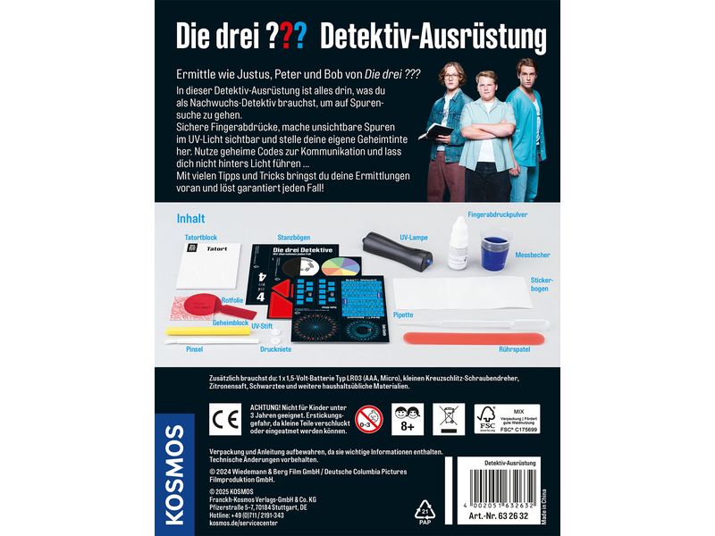 Kosmos Die drei ??? und der Karpatenhund Detektiv-Ausrüstun Basis-Set zum Einstieg ins Detektiv-Rollenspiel