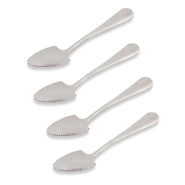 Lot de 4 cuillères à pamplemousse inox Mathon
