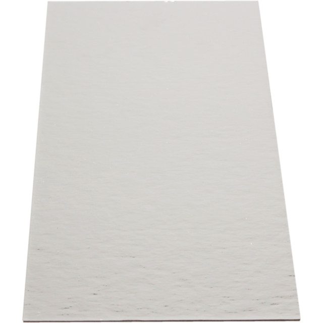Bodemplaat, 205x85mm, 650gr, rechthoekig, karton + PET, goud/zilver