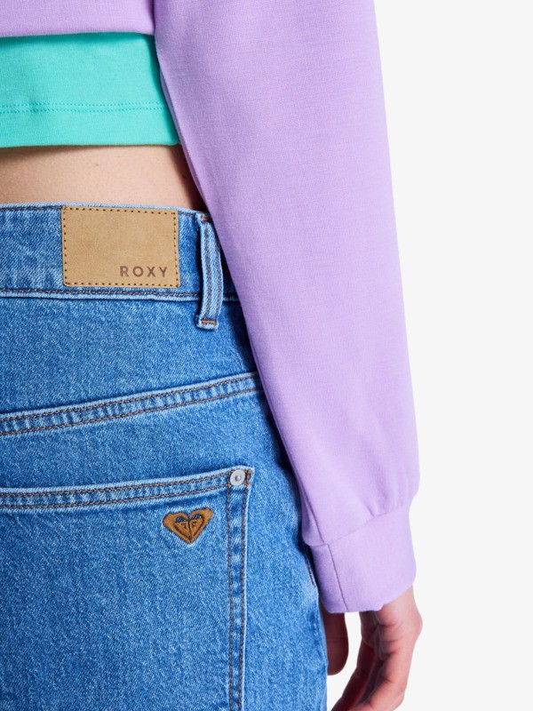 Moonrise Mid Surf Wash Jeans coupe droite Bleu Femme