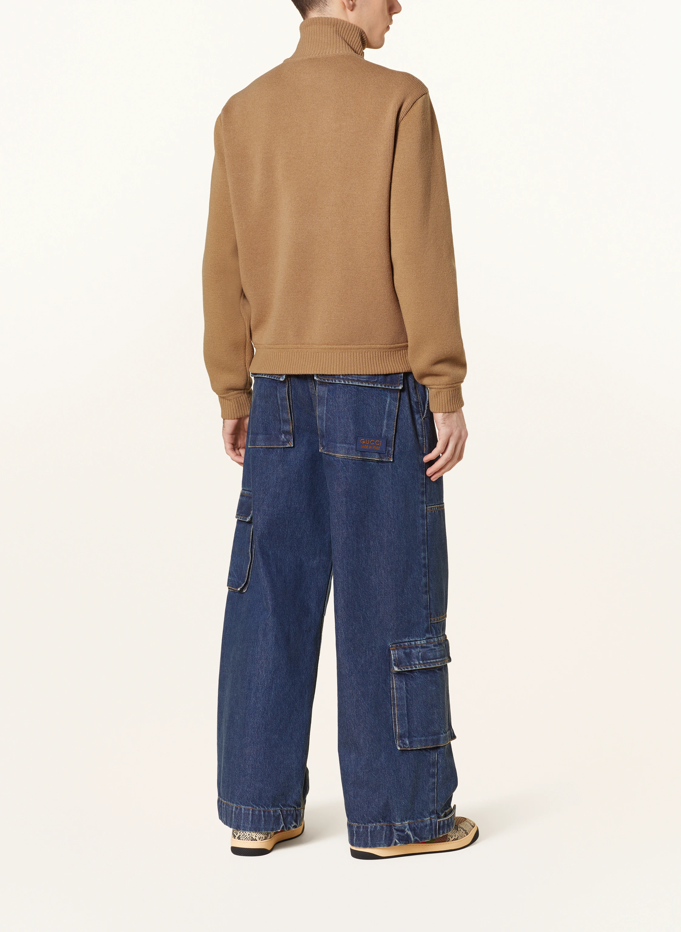 GUCCI Lederjacke im Materialmix