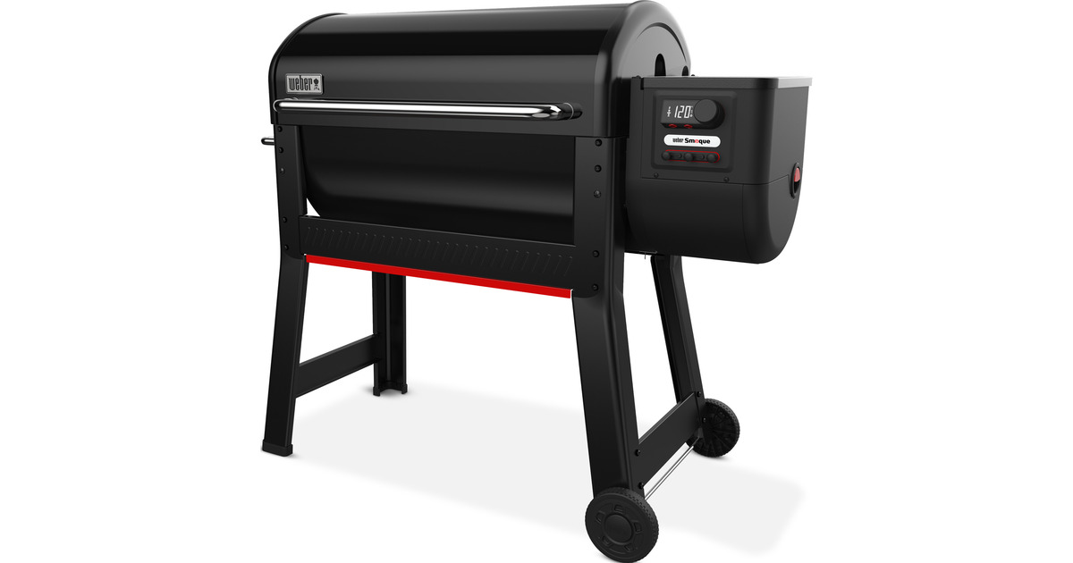 WeberSmoque XL houtpellet rookoven smoker  (Zwart, 2 temperatuursensoren, app-bediening)