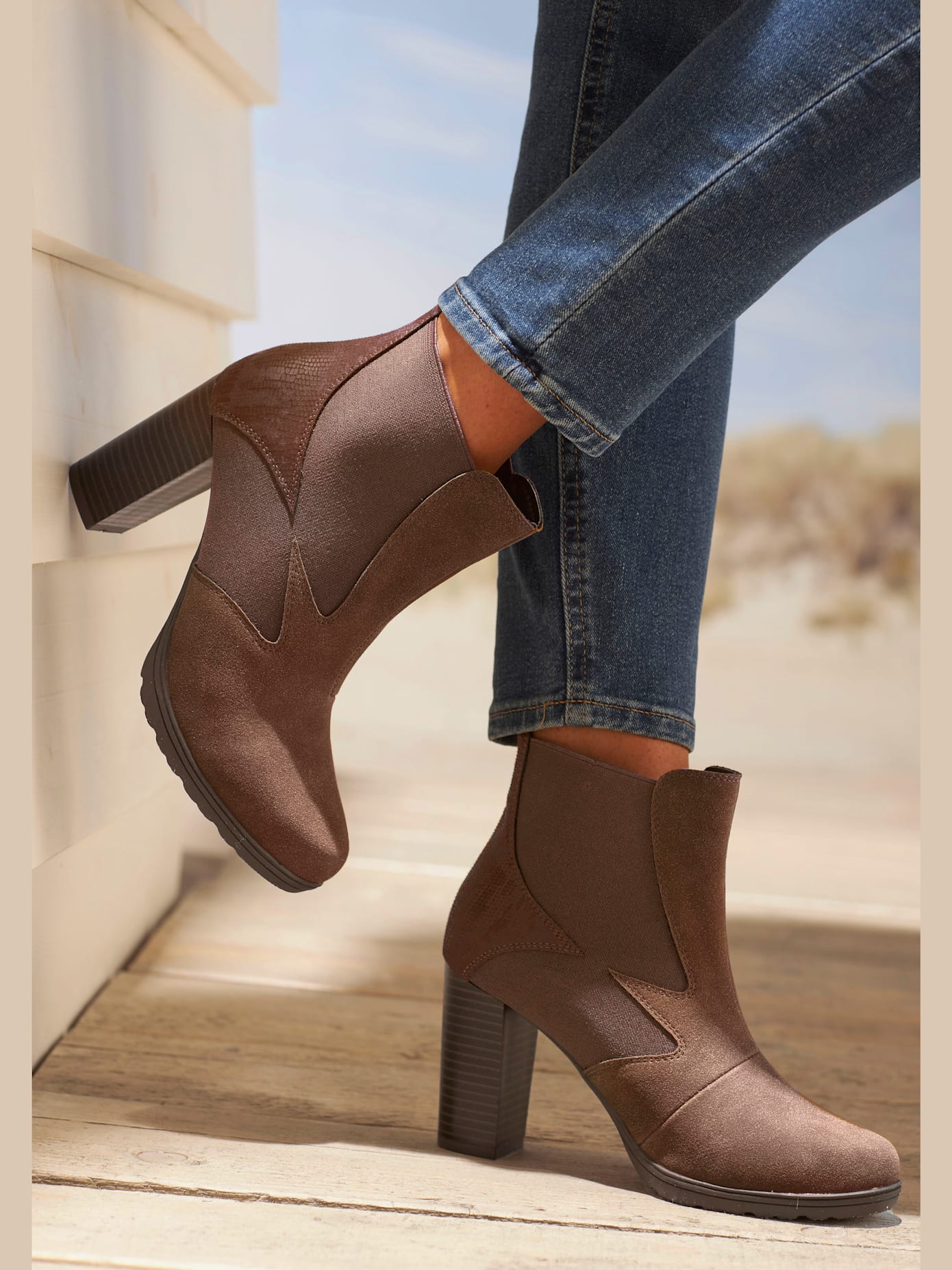 Bottines chelsea hauteur de talon confortable