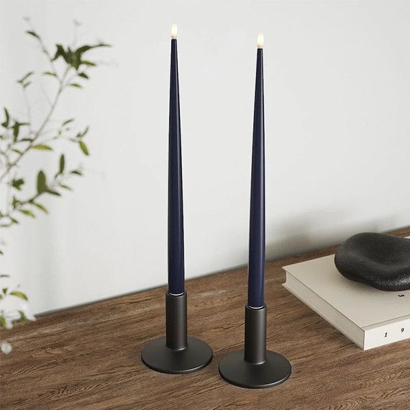 Deluxe HomeArt - Led Dinerkaars - Royal Blue - 38 cm - 2 Stuks