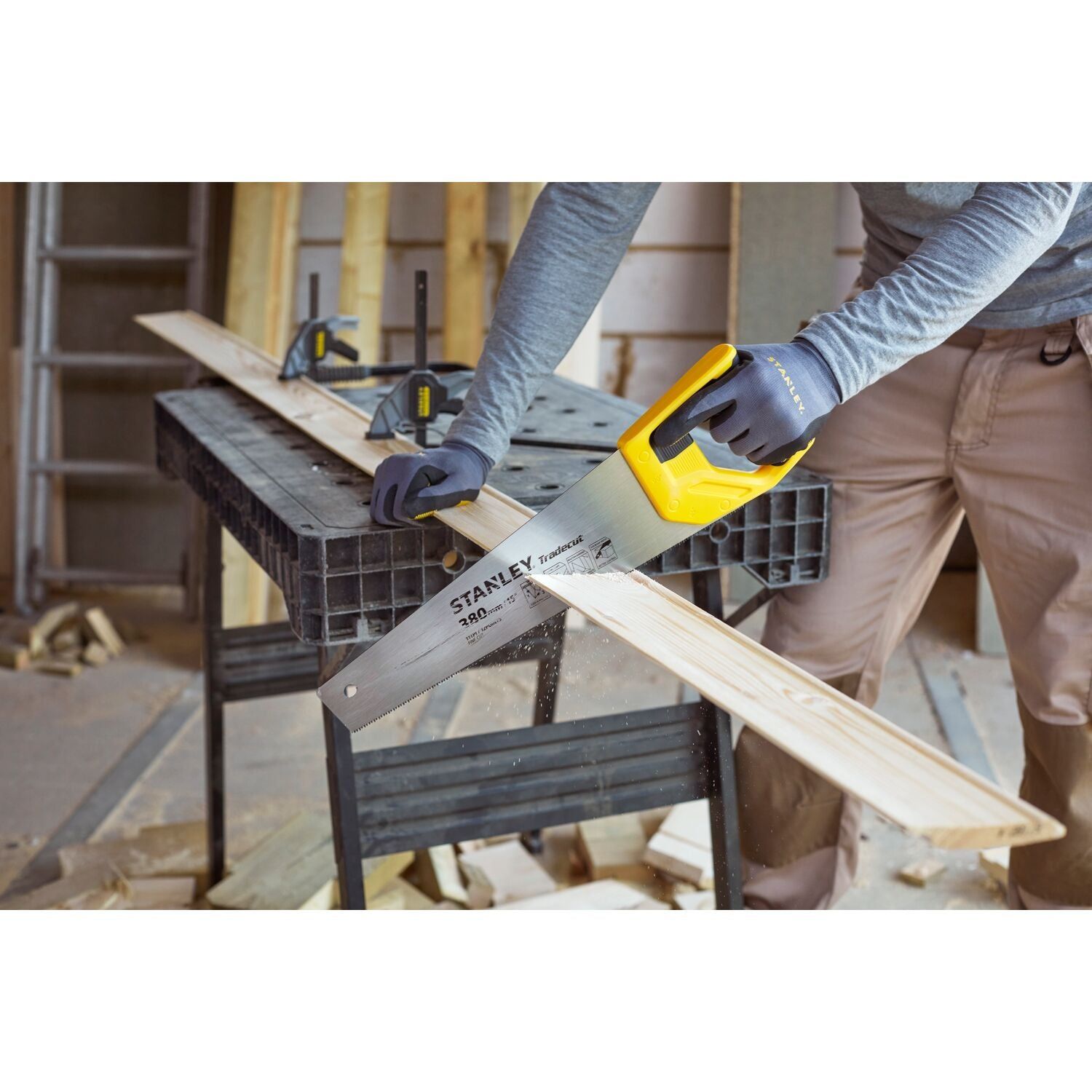 Stanley STHT20349-1 Tradecut Houtzaag Fijn 380mm 11T/inch