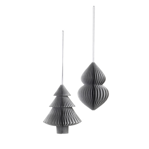 Broste Copenhagen - DECO 'CHRISTMAS MIX' PAPIER X2 - Argenté