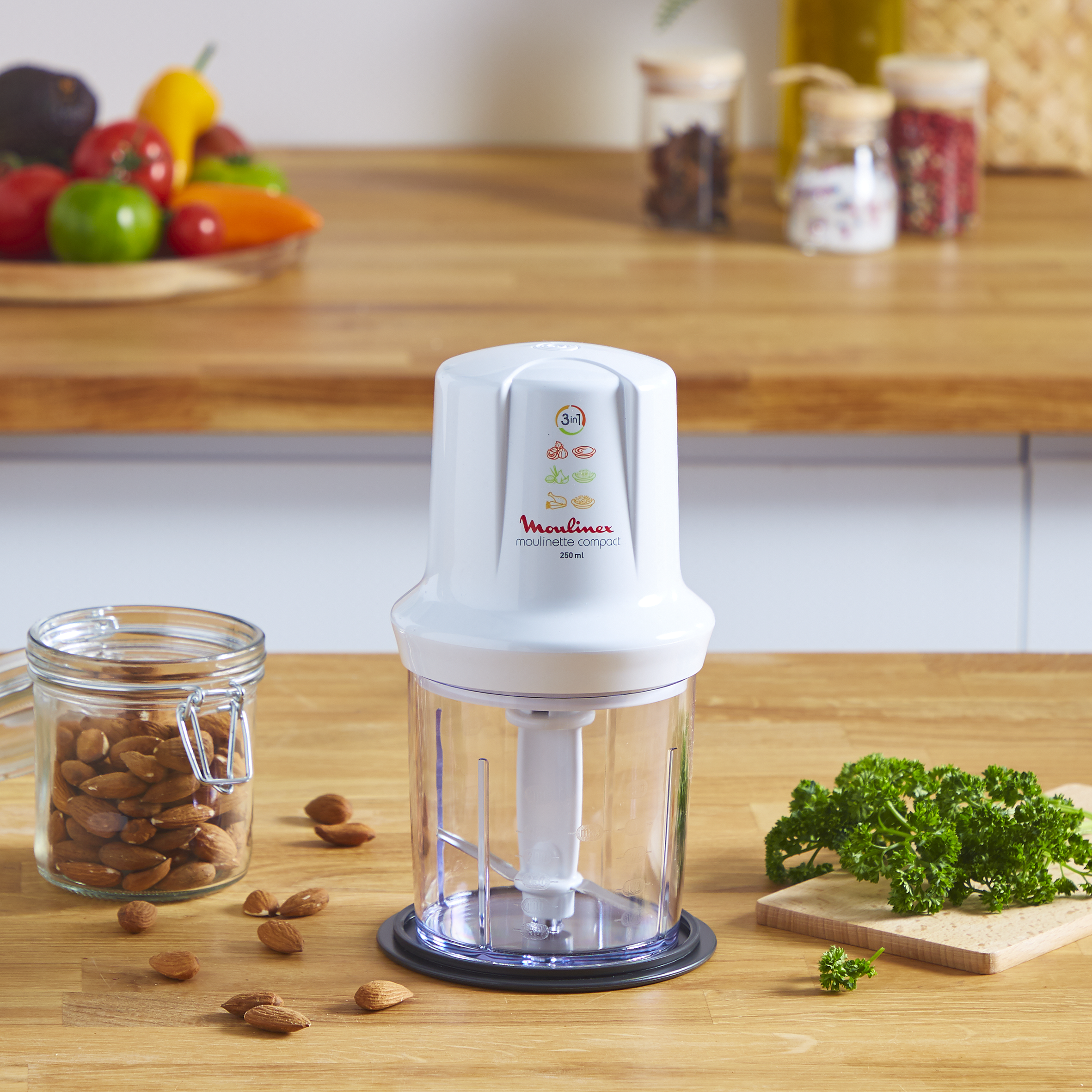 Multimoulinette compact 350 W Blanc