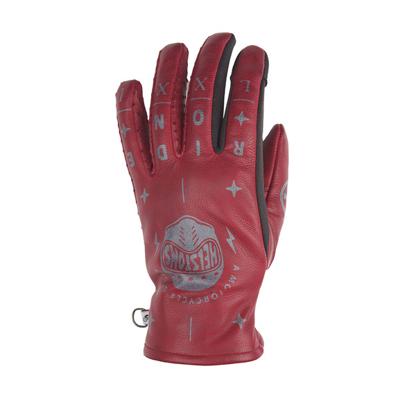 Helstons - Gants femme Grafic Bordeaux
