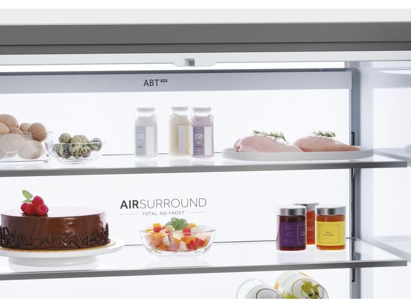 Haier Foodcenter HCR7918EIMB Schwarz Side by Side Kühlgerät