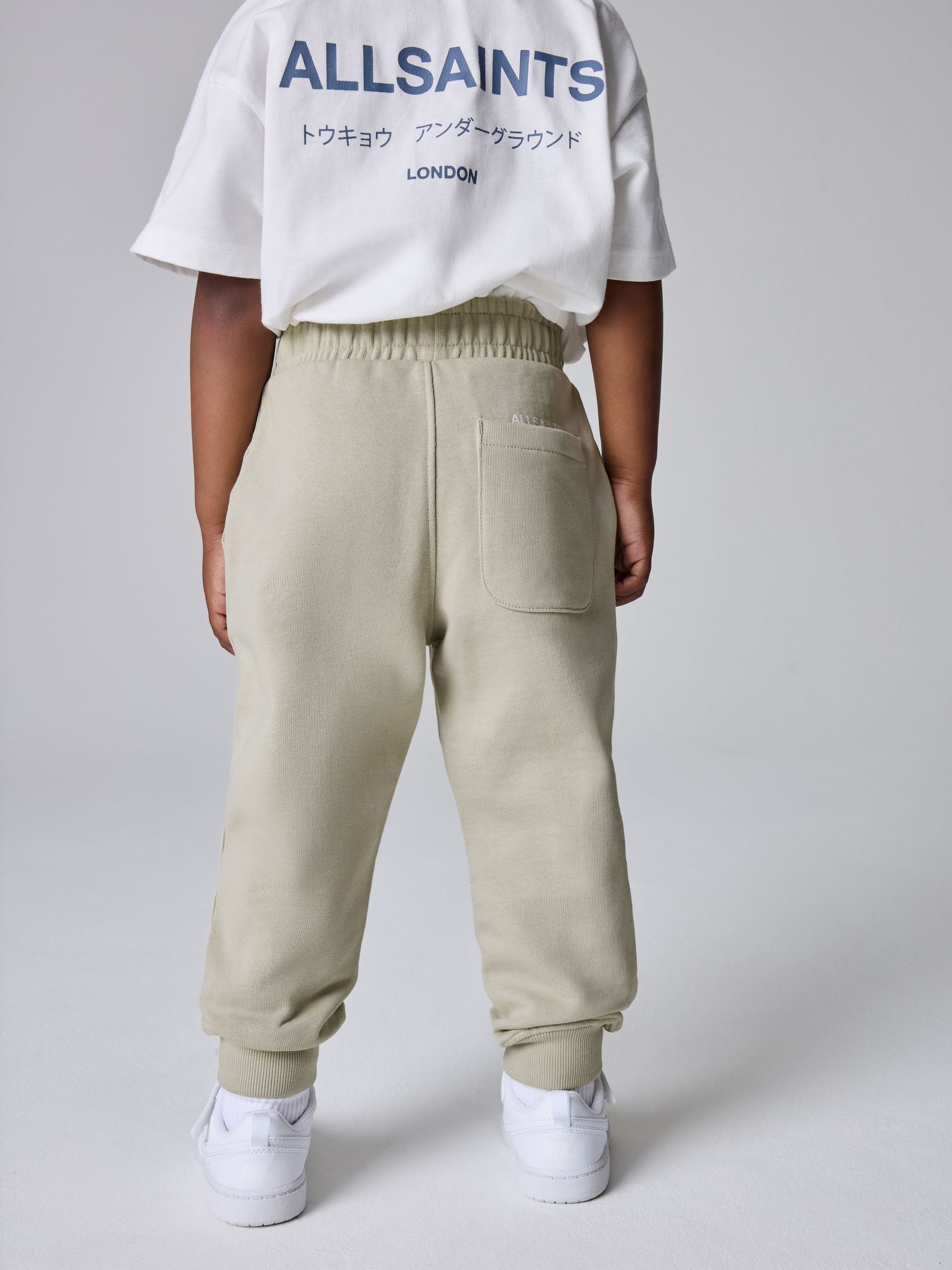 Pastelgeel - smALLSAINTS Jongens Underground rechte joggingbroek met omslag