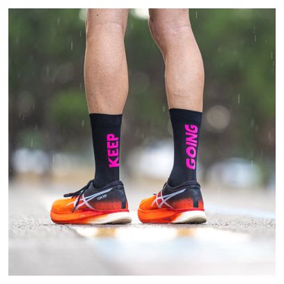 Chaussettes Sporcks Keep Going Noir