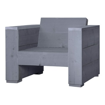 Loungestoel Marlind grijs steigerhout