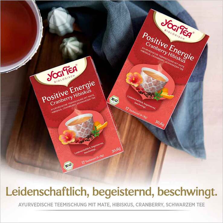 Yogi Tea Positive Energie Cranb.Hibiskus Fbeutel 1,8g, 17X1.8 g