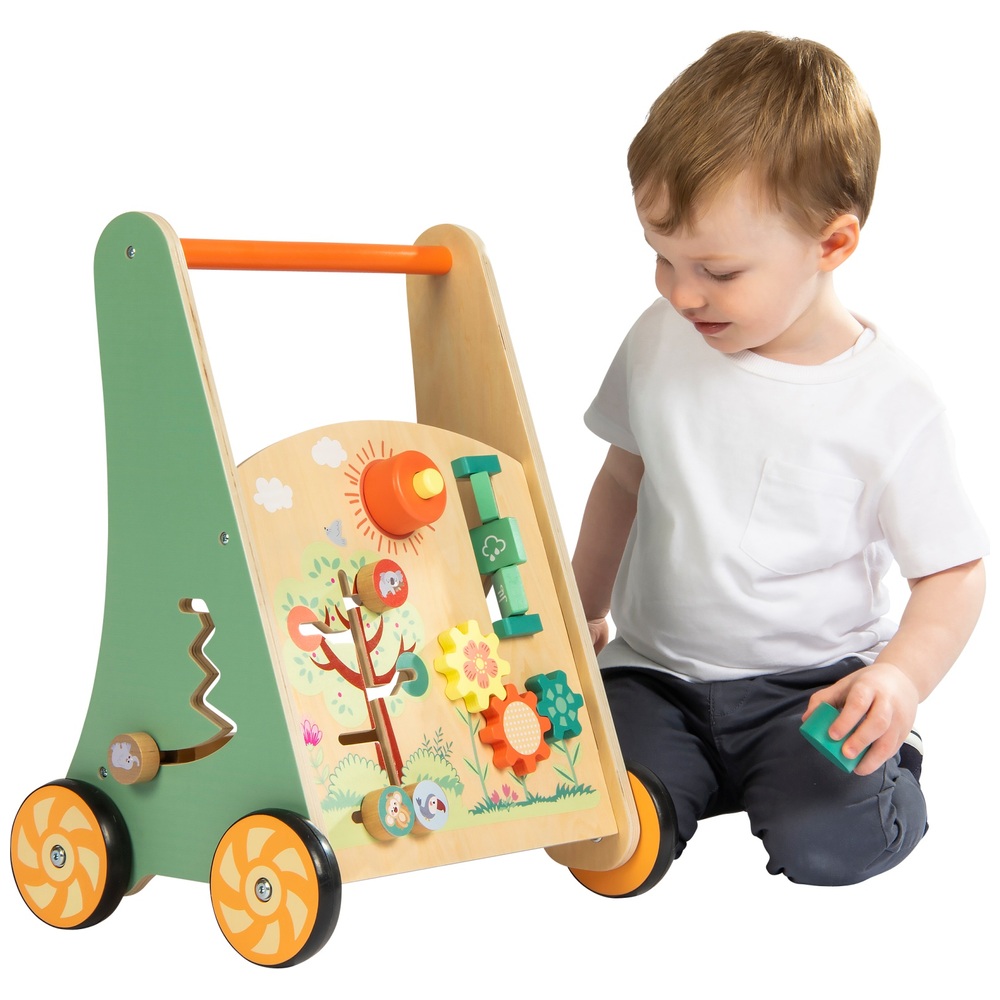 Eichhörnchen-Spielzeug, Safari-Spielzeug aus Holz, Baby-Lauflernhilfe