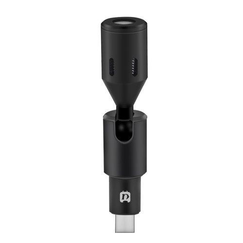 Lavalier Interview Mikrofon für Smartphones mit USB-C-Anschluss - Schwarz