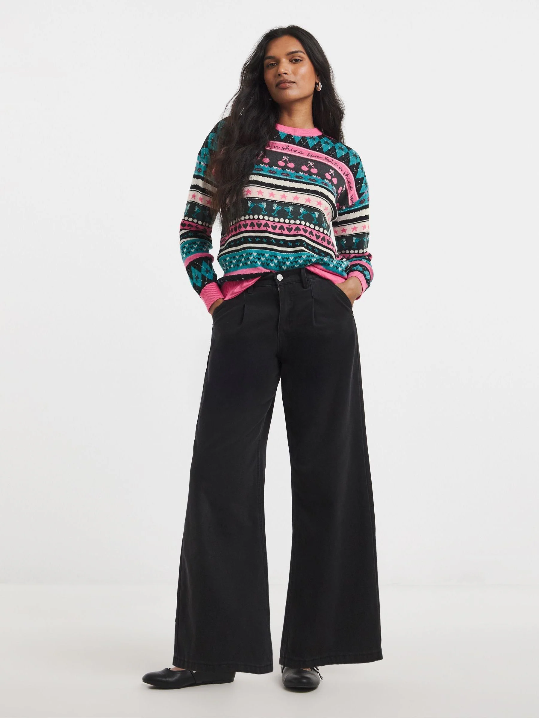 Simply Be Fairisle Knitted Jumper