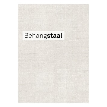 Behangstaal Le Noir & Blanc vliesbehang uni gebroken wit (dessin 4081-13)