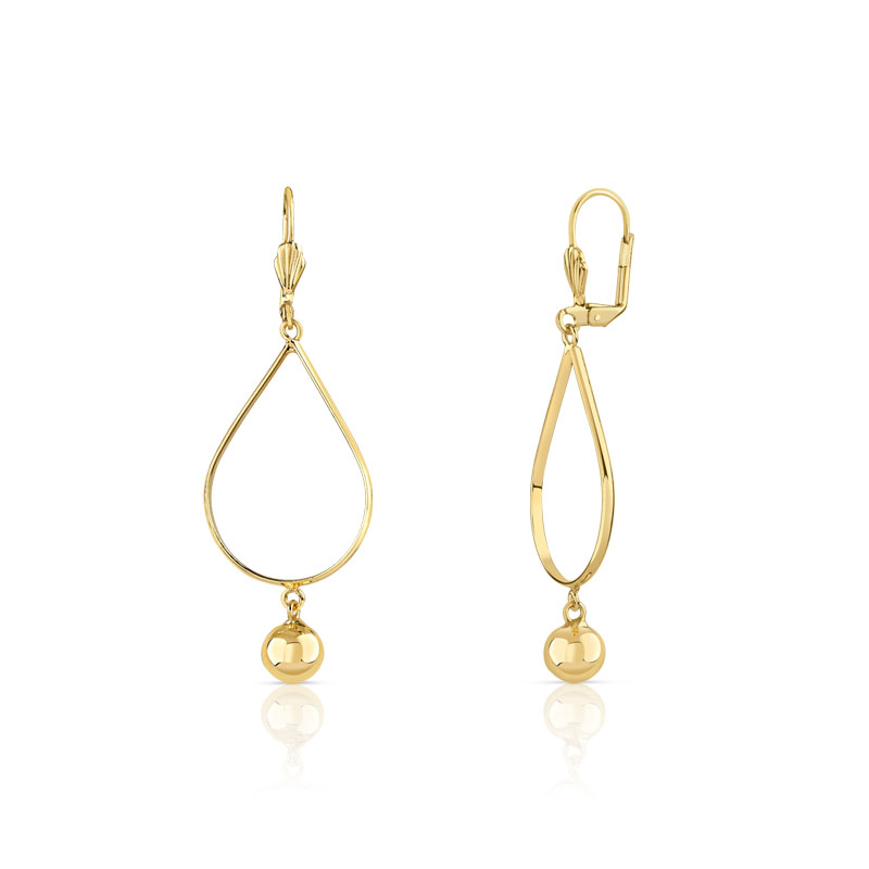 Boucles d'oreilles plaqué or dormeuses