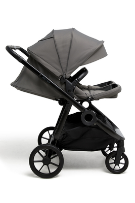 Beemoo Pro Twin 2 Søskenvogn, Mocha Grey