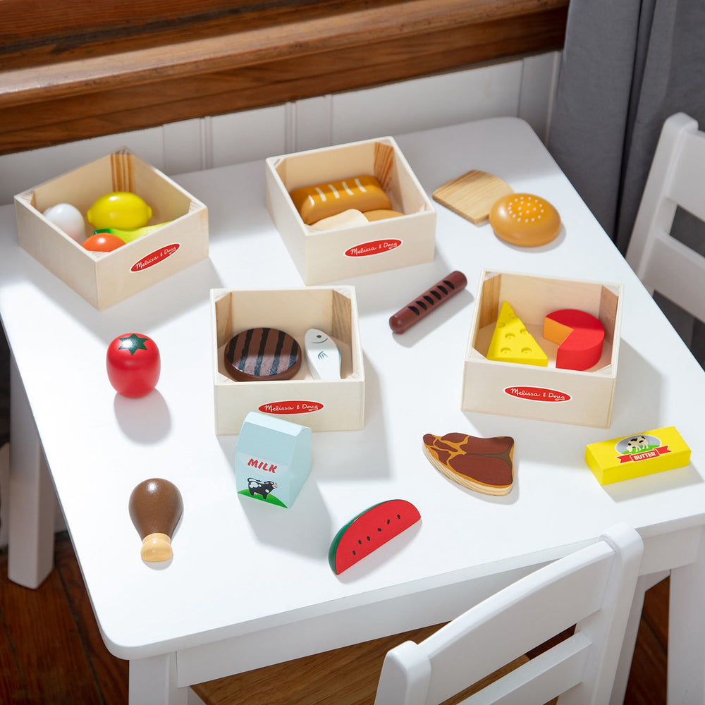 Køb Melissa & Doug Multifarvet Wooden Food Playset Food Groups