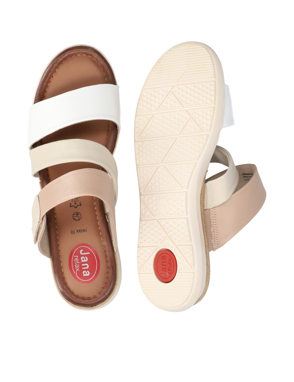 Lederkombination Pantoffel