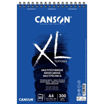 Canson XL Mix Media - Bloc dessin croquis - 30 feuilles - A4 - 300 gr - blanc