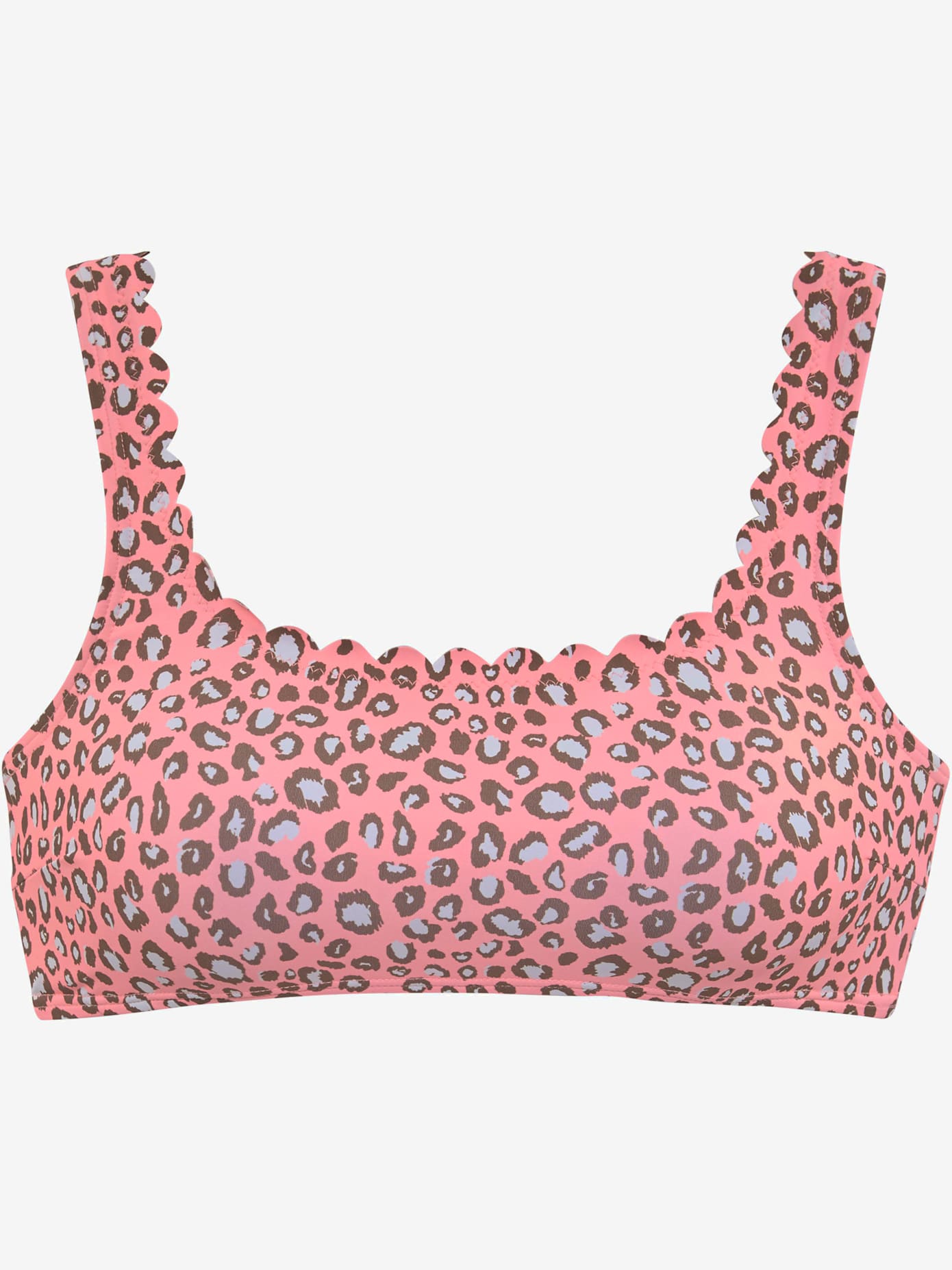 Haut de bikini bustier bordure cocotte tendance