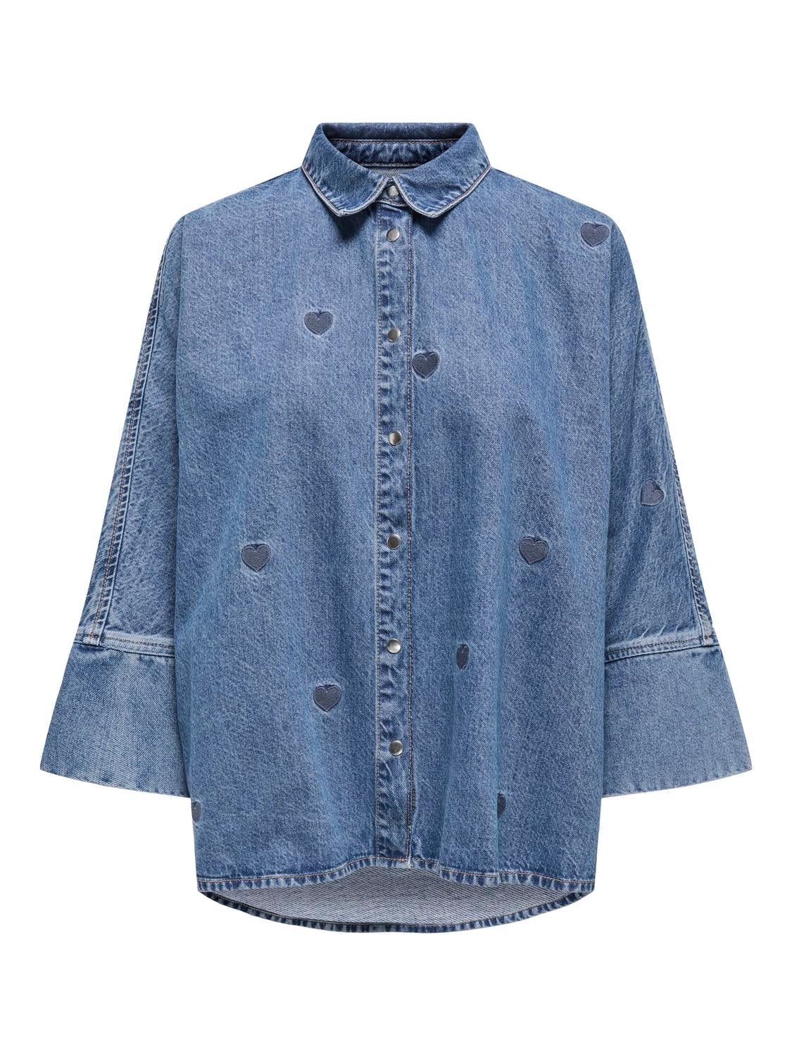 ONLGRACE Jeanshemd Medium Blue Denim