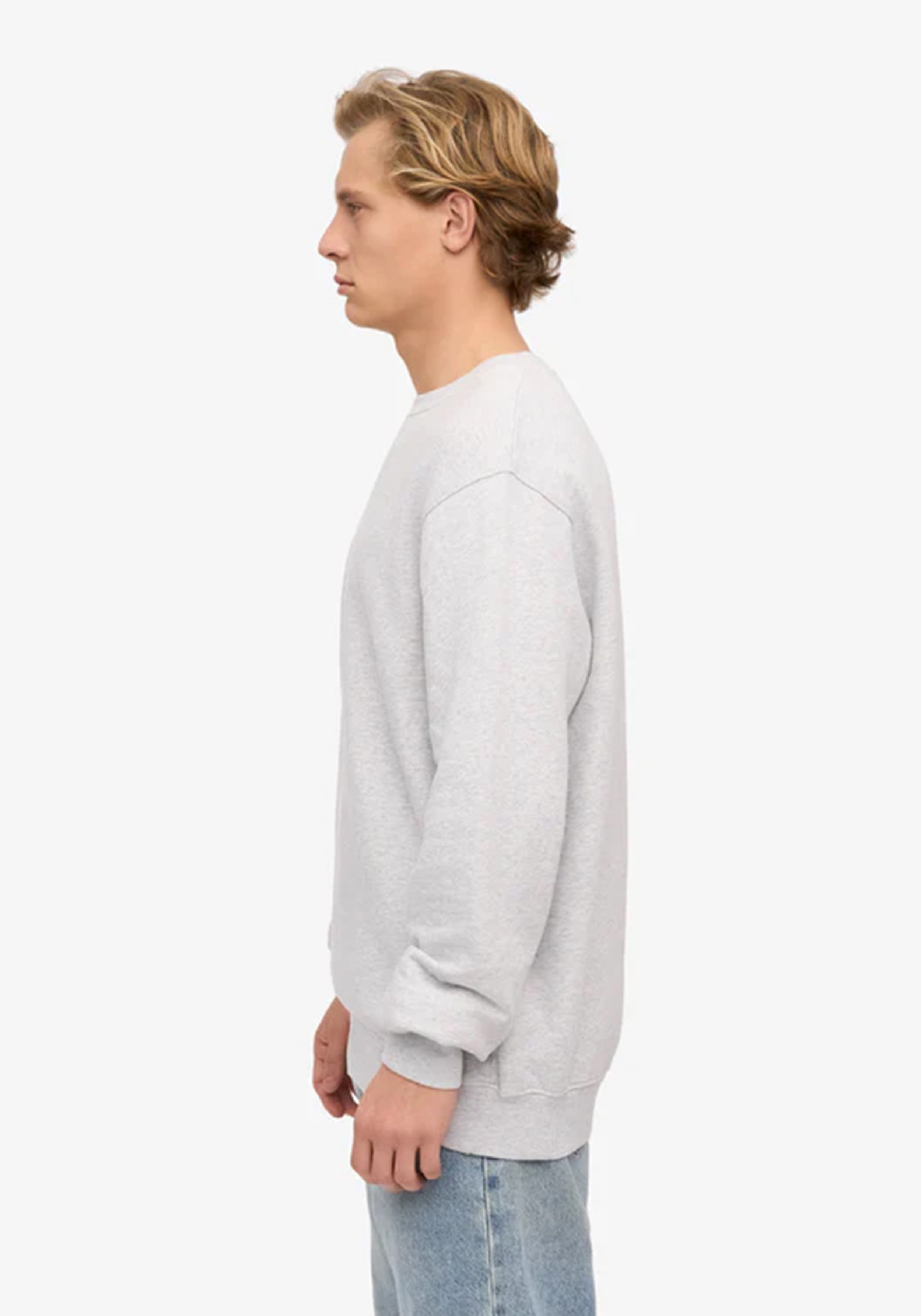Colorful Standard Herren-Sweatshirt Snow Melange