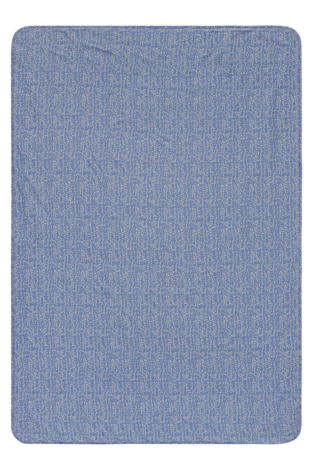 Teddy Fancy Dot reversible ledikantdeken teddy 100x140 cm Colony Blue