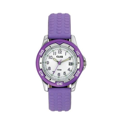Club A65168-1S0A Børneur, Lilac, 30 mm
