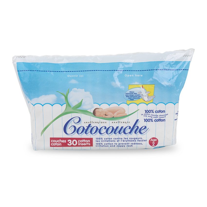 Lot de 30 inserts Cotocouche - Taille 2