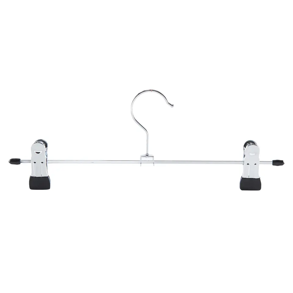 Antislip kledinghangers - 40 cm lang - 20 stuks - zilvergrijs