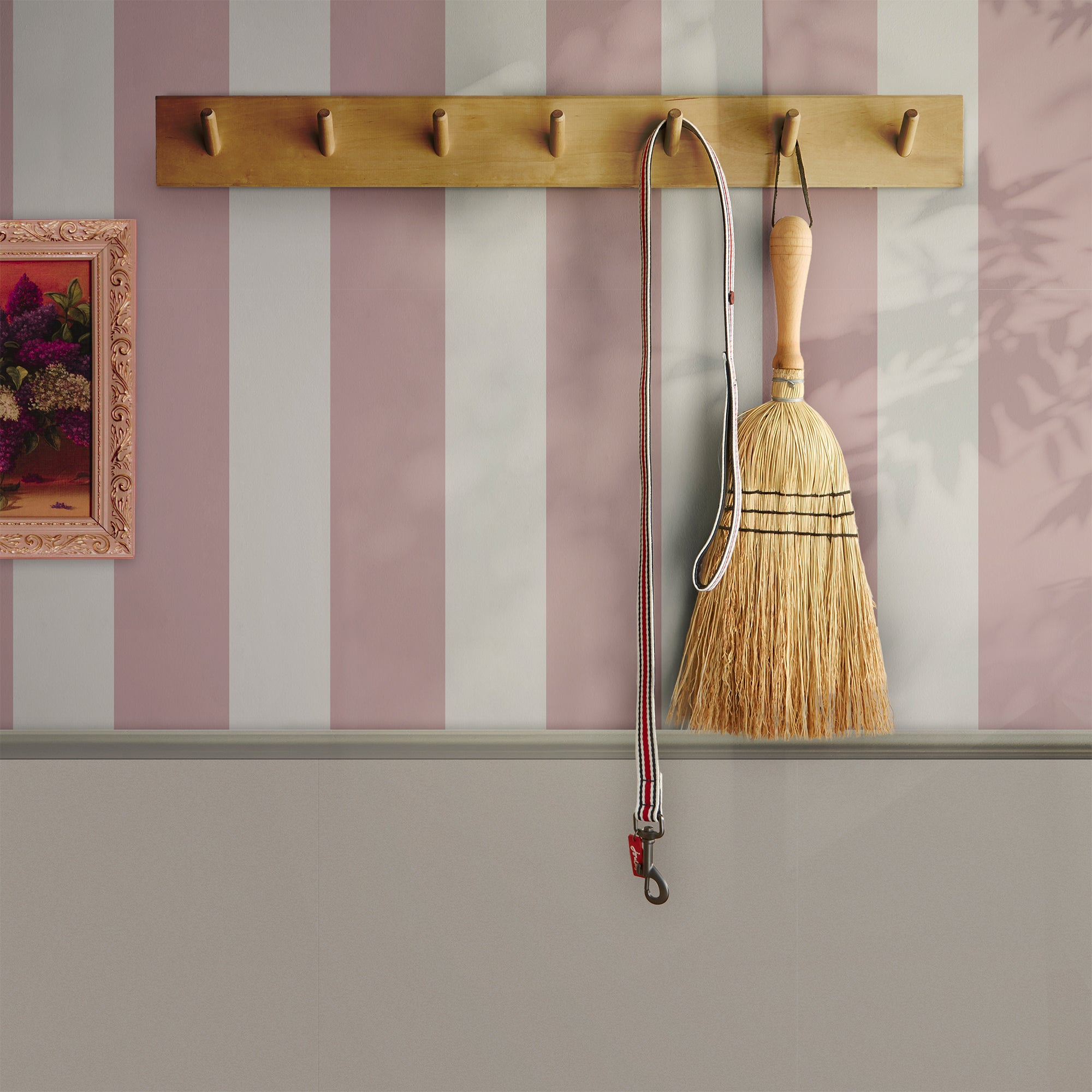 Joules Vliesbehang - Harborough Stripe Pink - 1005x52