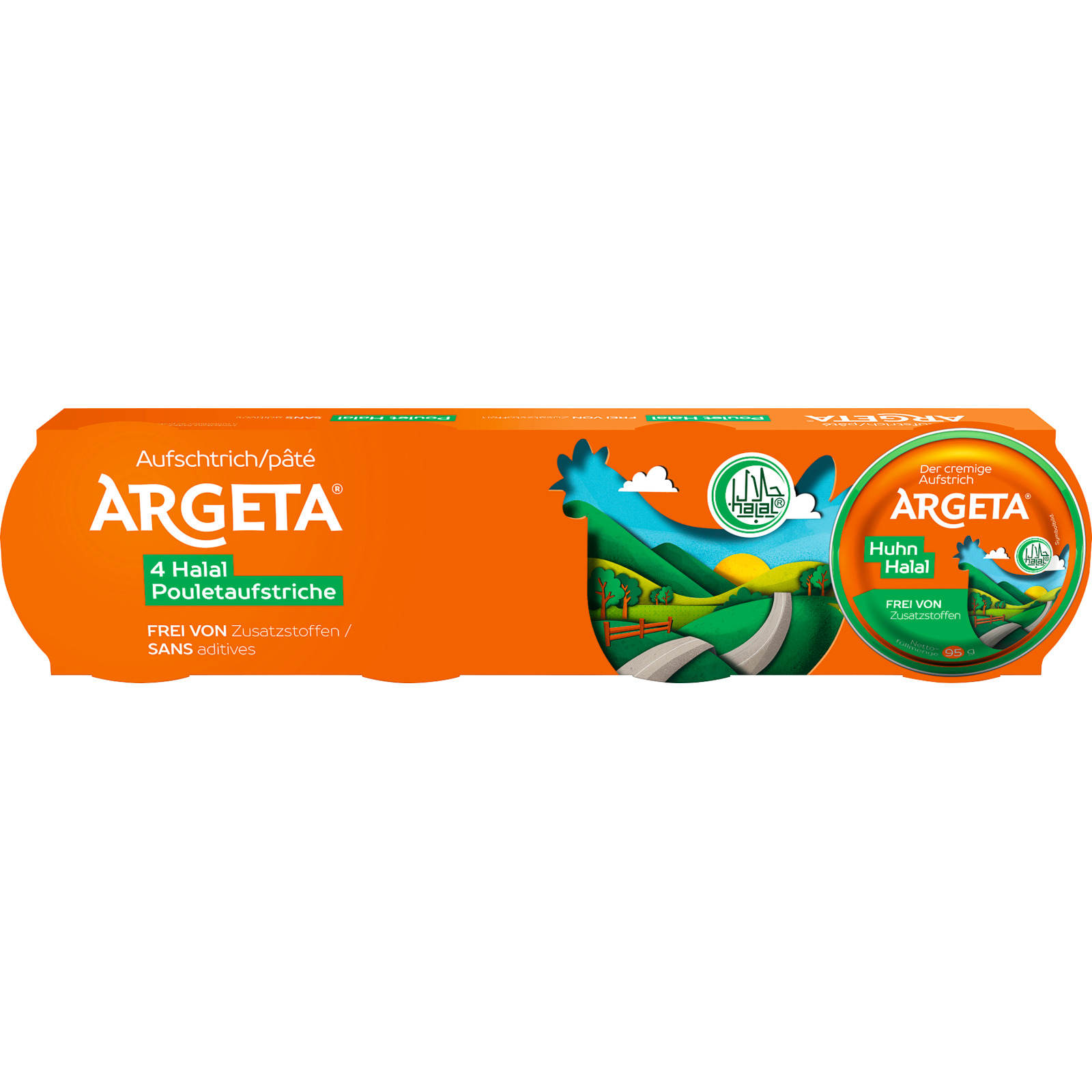 Argeta Hühnerfleisch Halal 4 x 95 g