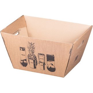 Panier de courses en carton ondulé
